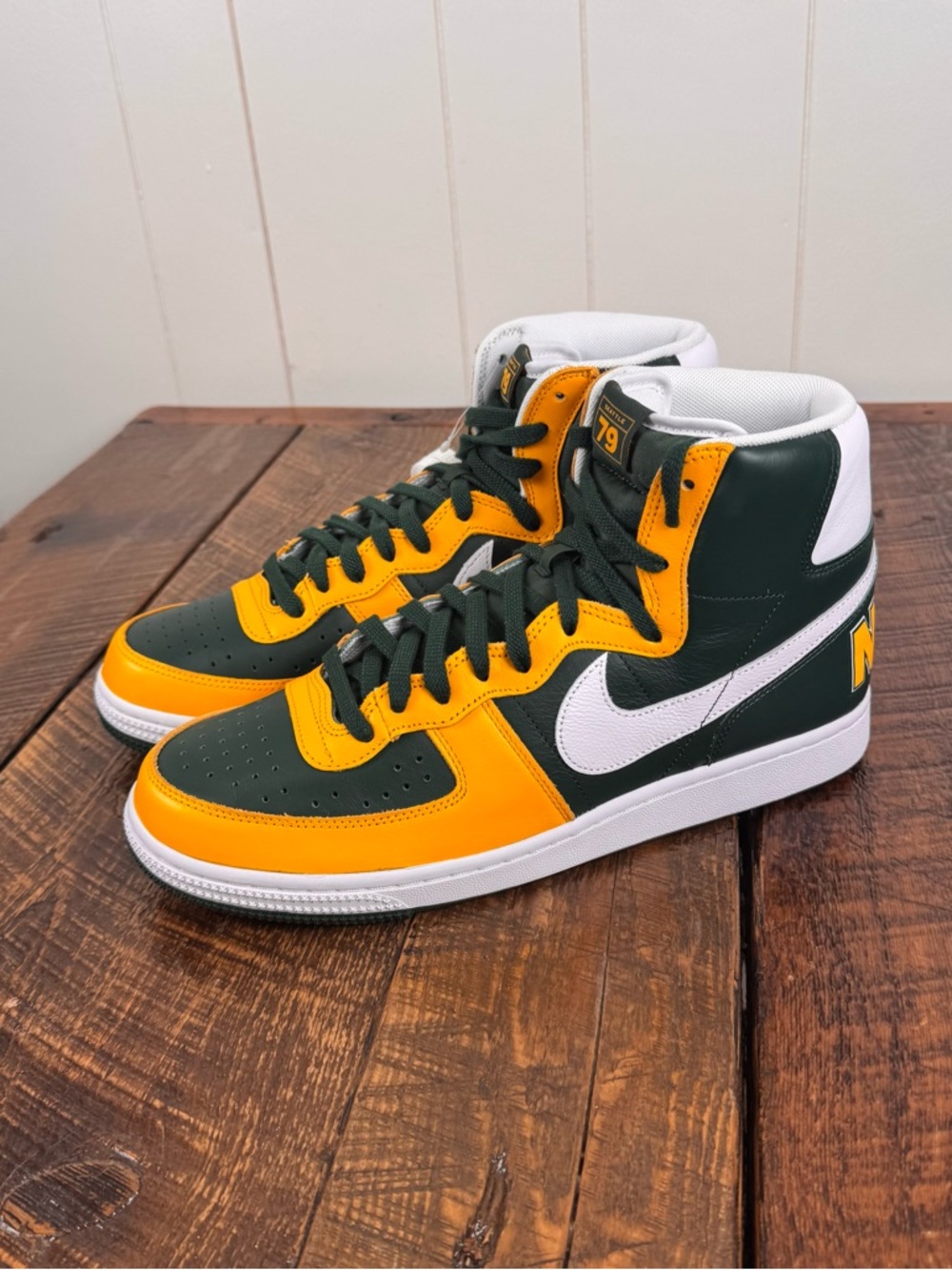 Nike Terminator High Seattle Supersonics Green Yellow Mens 11.5 FN4442-300